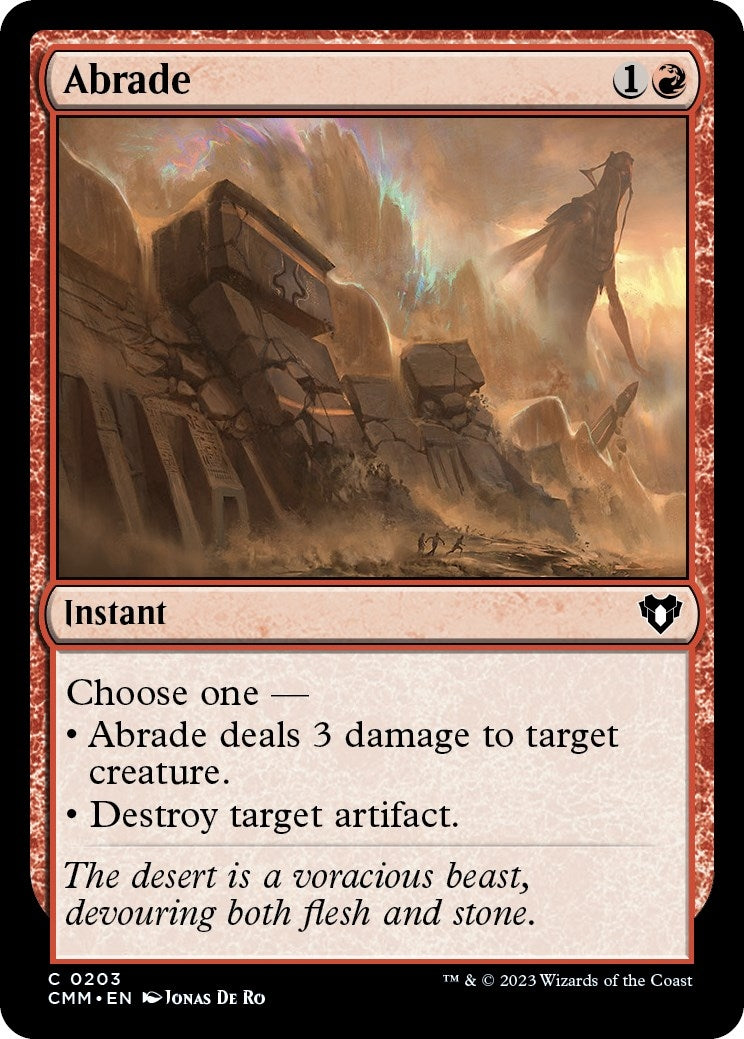 Image for Abrade (203) (CMM) - Magic: The Gathering