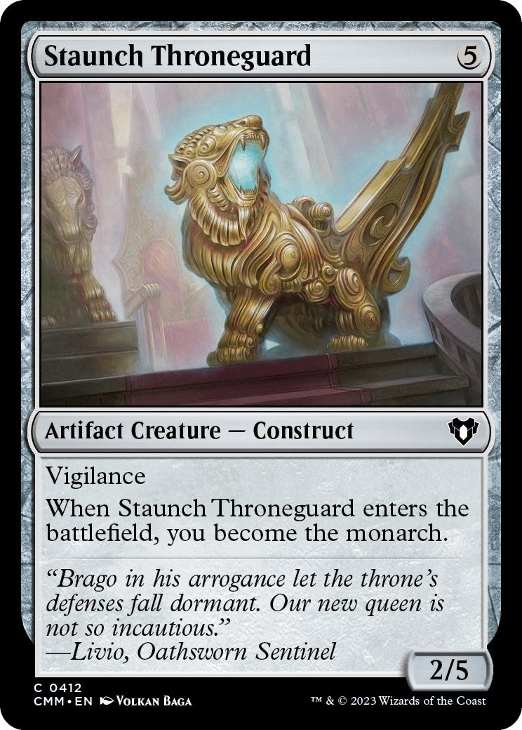 Image for Staunch Throneguard (412) (CMM) - Magic: The Gathering