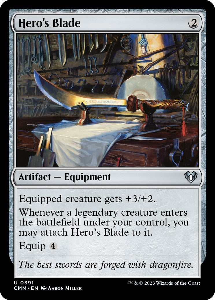 Image for Hero's Blade (391) (CMM) - Magic: The Gathering