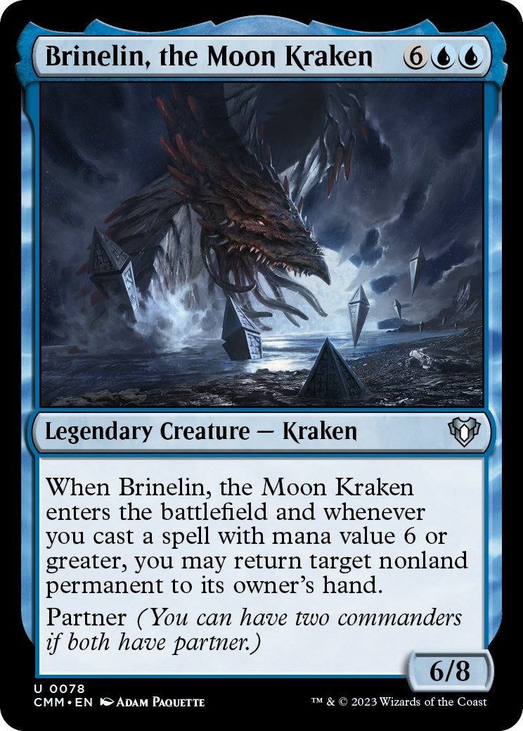 Image for Brinelin, the Moon Kraken (78) (CMM) - Magic: The Gathering