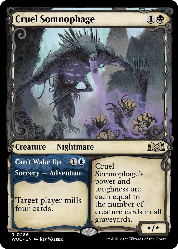 Image for Cruel Somnophage (Showcase) (286) (WOE) - Magic: The Gathering