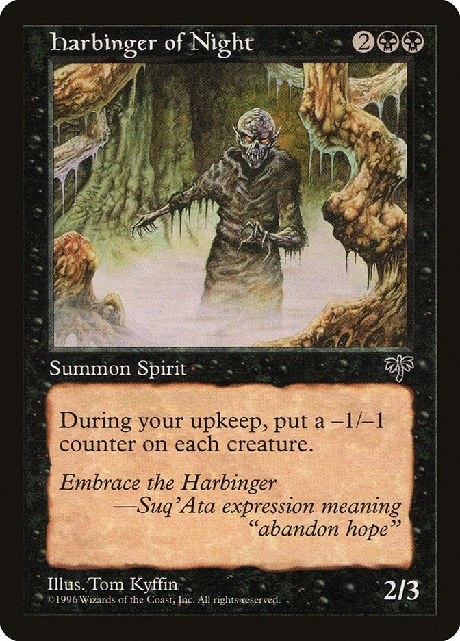 Image for Harbinger of Night (MIR) - Magic: The Gathering
