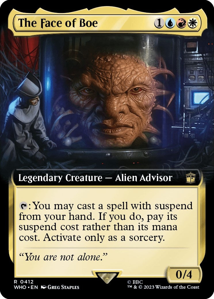 Image for The Face of Boe (Extended Art) (412) (WHO) - Magic: The Gathering