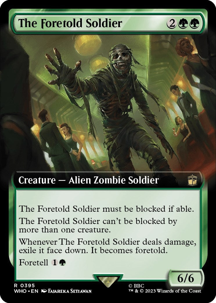 Image for The Foretold Soldier (Extended Art) (395) (WHO) - Magic: The Gathering