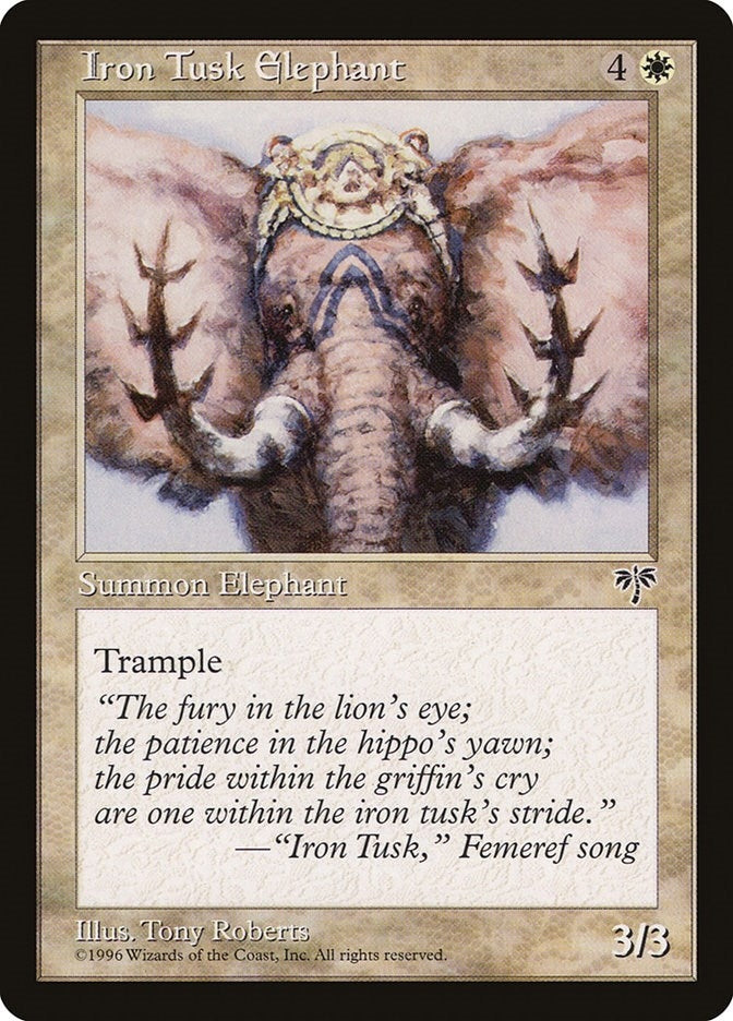 Image for Iron Tusk Elephant (MIR) - Magic: The Gathering