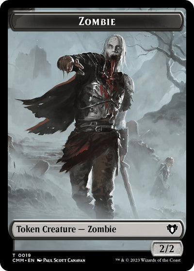 Zombie (0019) // Thrull Double-Sided Token (19 // 18) (CMM)