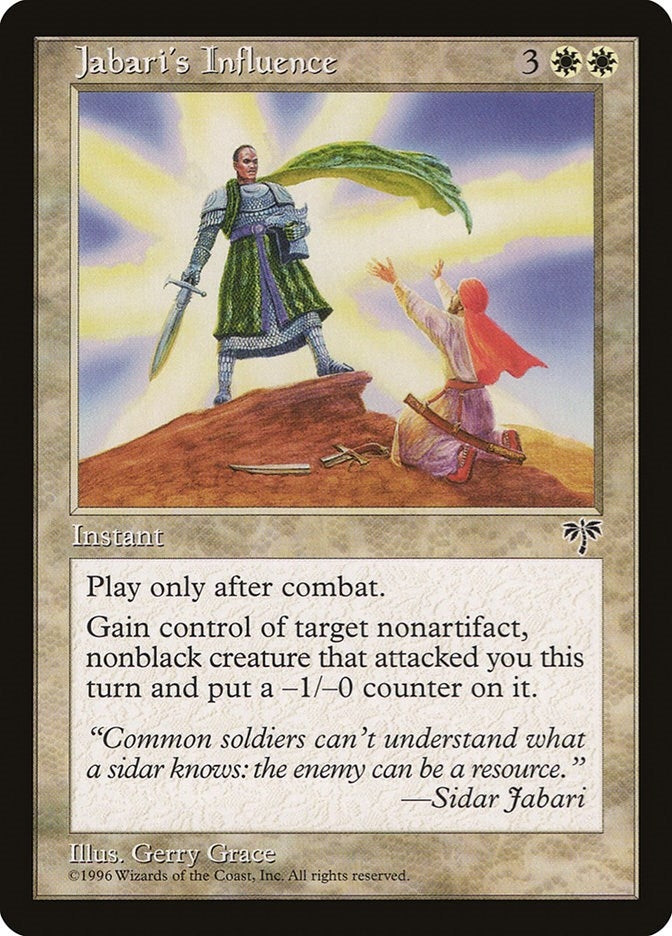 Image for Jabari's Influence (MIR) - Magic: The Gathering