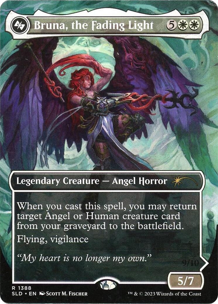 Image for Bruna, the Fading Light (Display Commander) - Thick Stock (1388) (SLD) - Magic: The Gathering