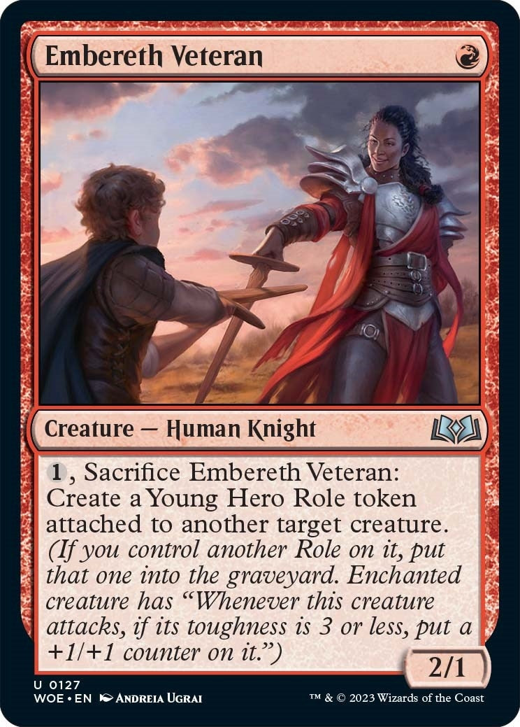 Image for Embereth Veteran (127) (WOE) - Magic: The Gathering