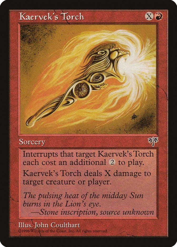 Image for Kaervek's Torch (MIR) - Magic: The Gathering