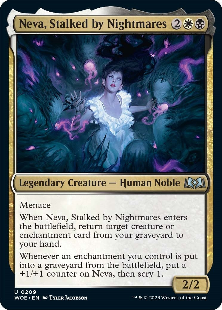 Image for Neva, Stalked by Nightmares (209) (WOE) - Magic: The Gathering