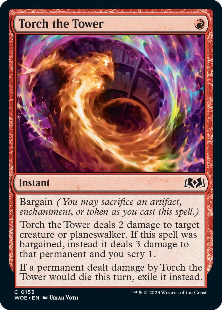 Image for Torch the Tower (153) (WOE) - Magic: The Gathering
