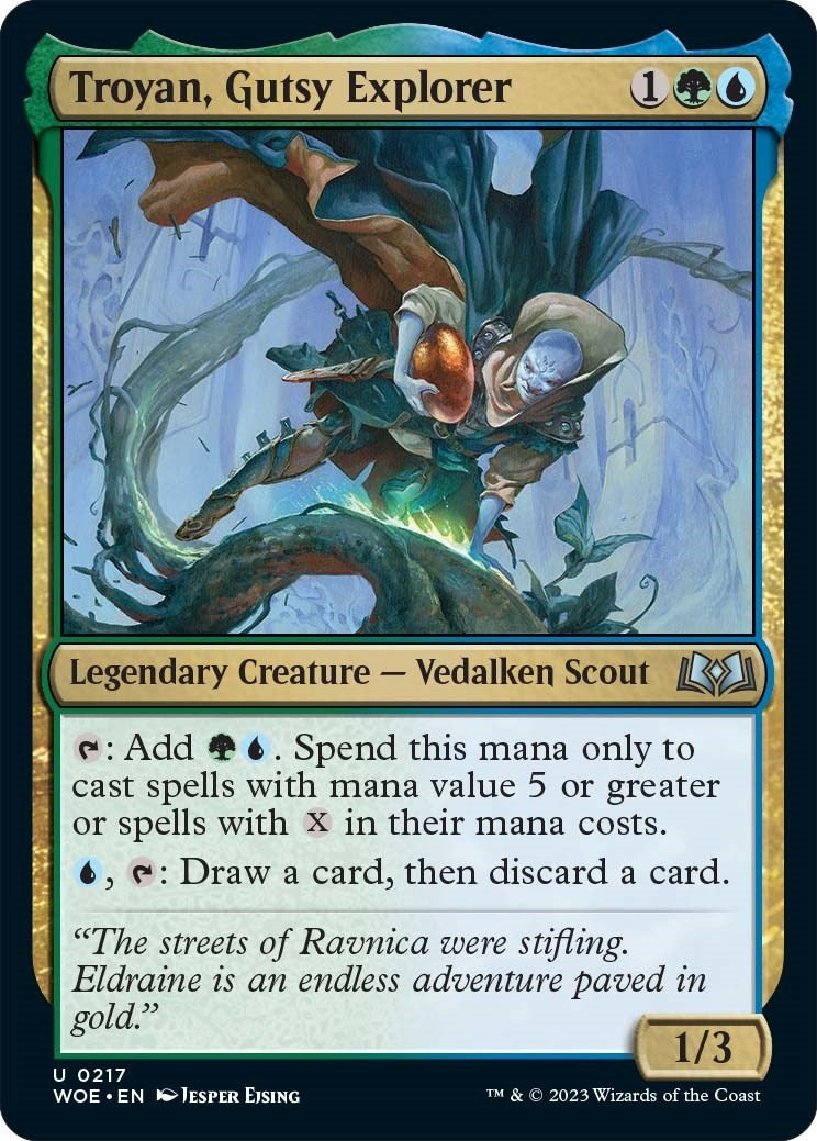 Image for Troyan, Gutsy Explorer (217) (WOE) - Magic: The Gathering