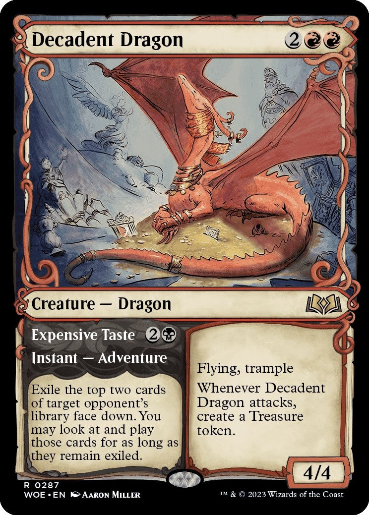 Image for Decadent Dragon (Showcase) (287) (WOE) - Magic: The Gathering