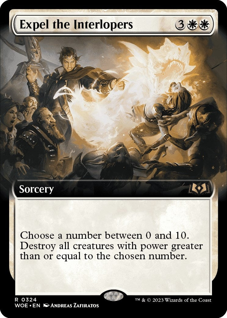 Image for Expel the Interlopers (Extended Art) (324) (WOE) - Magic: The Gathering