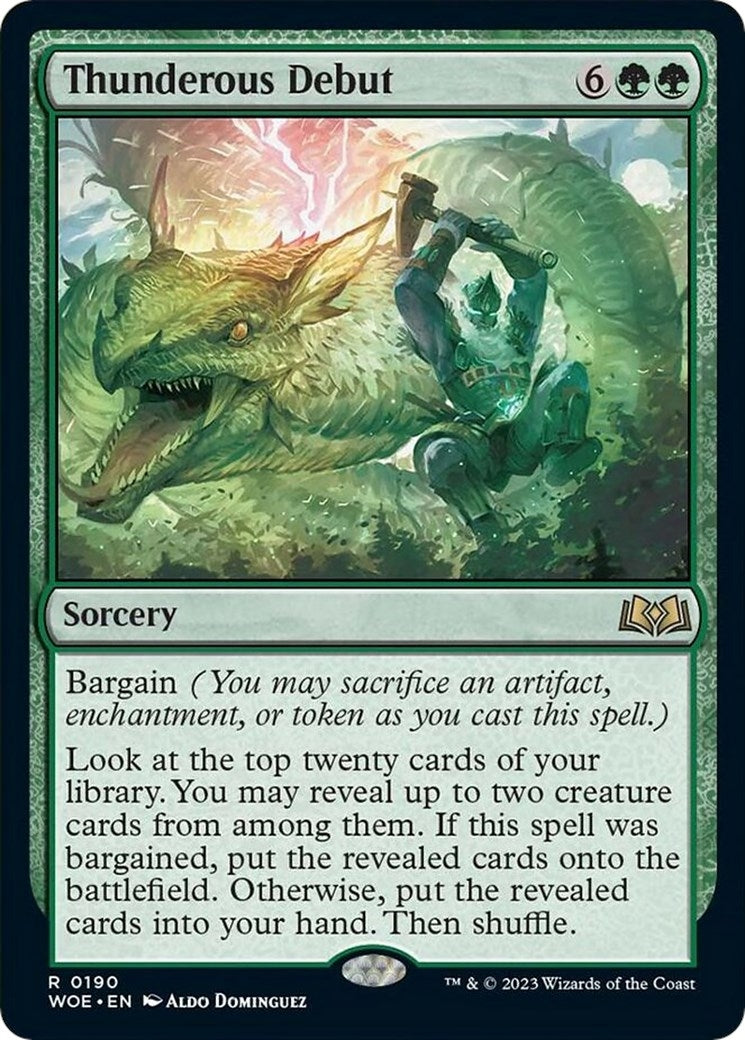 Image for Thunderous Debut (190) (WOE) - Magic: The Gathering