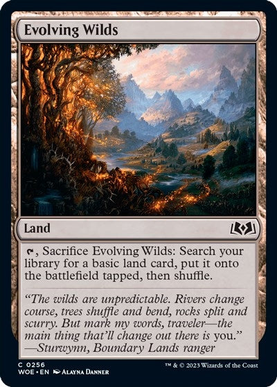 Image for Evolving Wilds (256) (WOE) - Magic: The Gathering