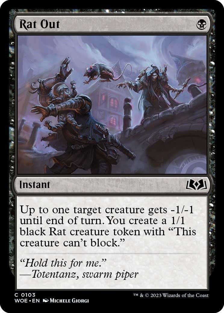 Image for Rat Out (103) (WOE) - Magic: The Gathering
