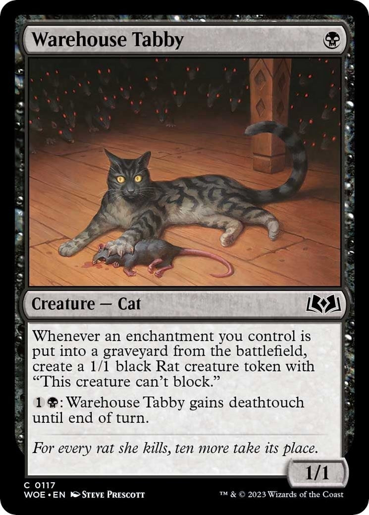 Image for Warehouse Tabby (117) (WOE) - Magic: The Gathering