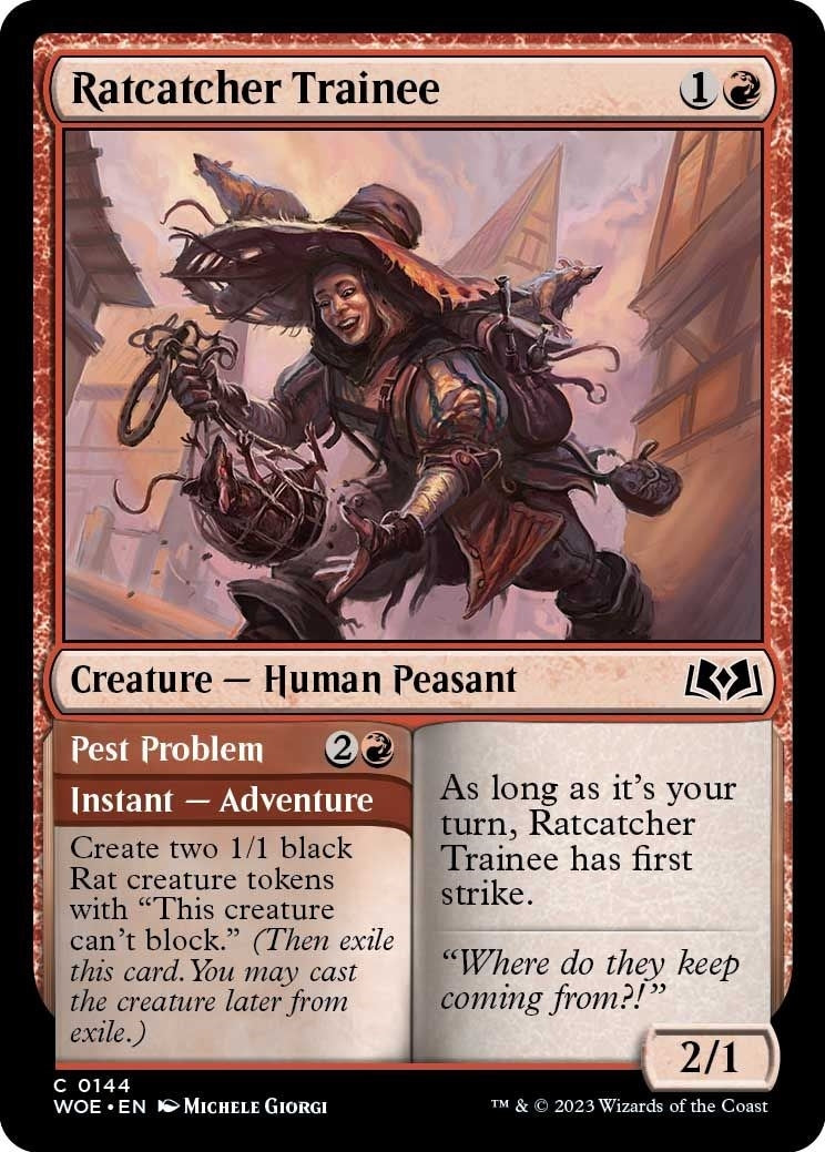 Image for Ratcatcher Trainee (144) (WOE) - Magic: The Gathering