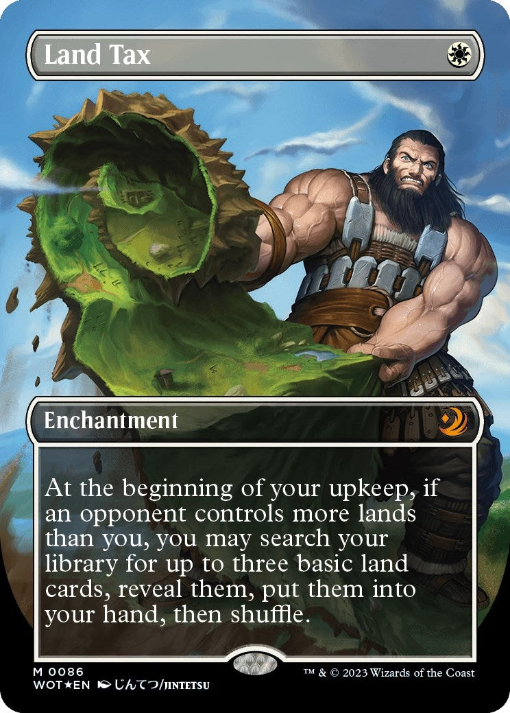 Image for Land Tax (Anime Borderless) (Confetti Foil) (86) (WOT) - Magic: The Gathering