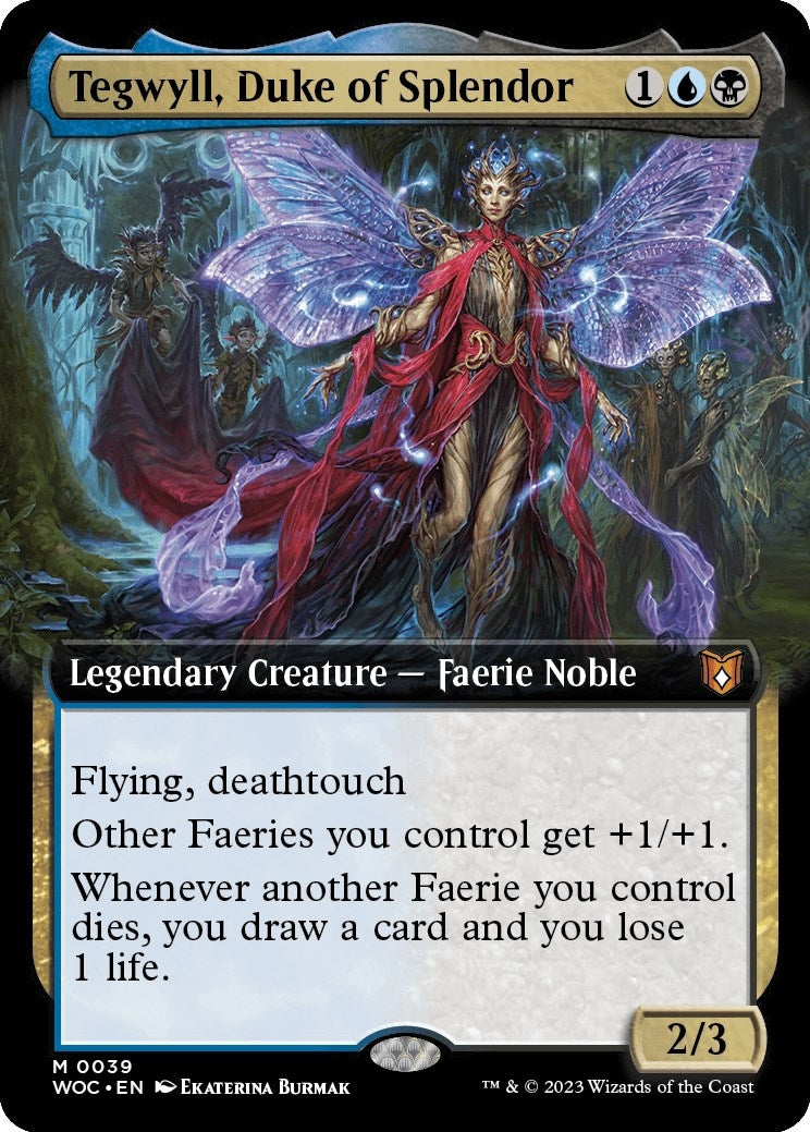 Image for Tegwyll, Duke of Splendor (Extended Art) (39) (WOC) - Magic: The Gathering