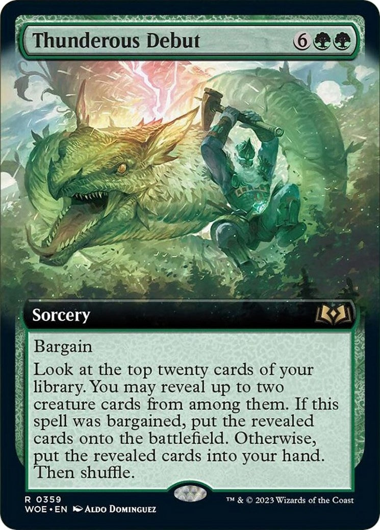 Image for Thunderous Debut (Extended Art) (359) (WOE) - Magic: The Gathering
