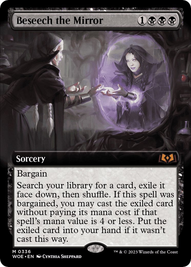 Image for Beseech the Mirror (Extended Art) (336) (WOE) - Magic: The Gathering