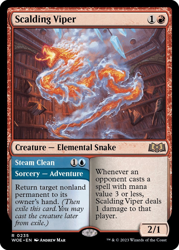 Image for Scalding Viper (235) (WOE) - Magic: The Gathering