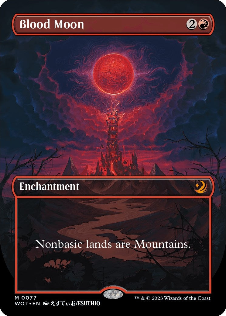 Image for Blood Moon (Anime Borderless) (77) (WOT) - Magic: The Gathering