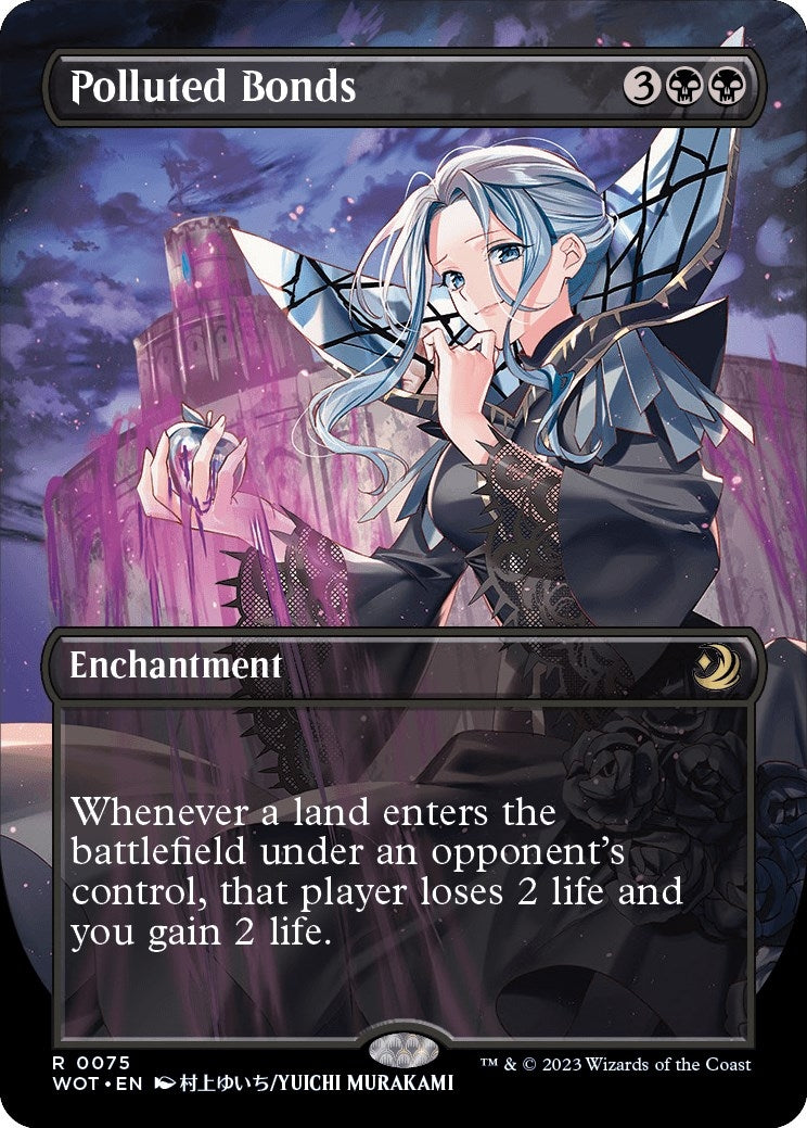 Image for Polluted Bonds (Anime Borderless) (75) (WOT) - Magic: The Gathering