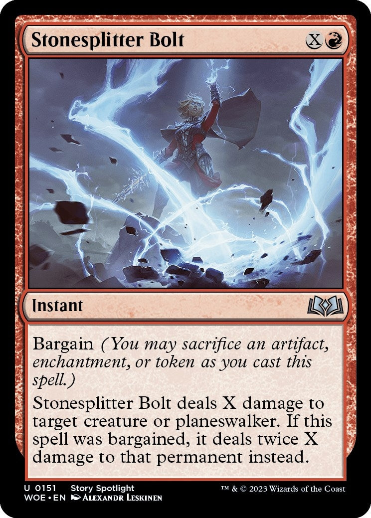 Image for Stonesplitter Bolt (151) (WOE) - Magic: The Gathering