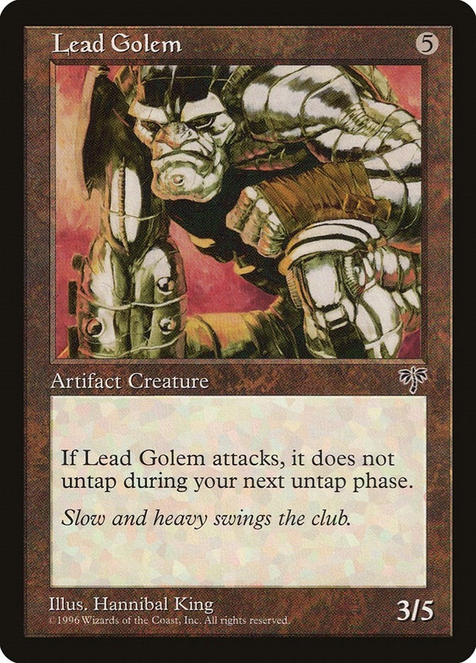 Image for Lead Golem (MIR) - Magic: The Gathering
