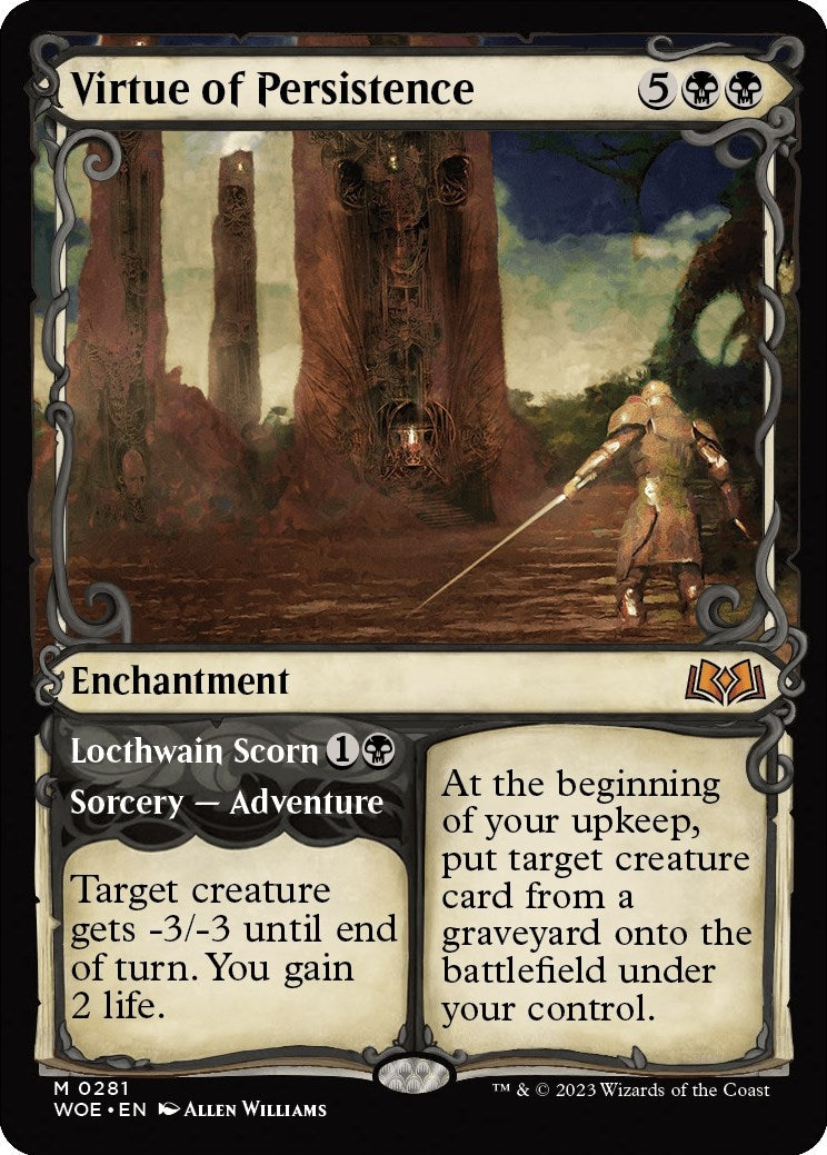 Image for Virtue of Persistence (Showcase) (281) (WOE) - Magic: The Gathering