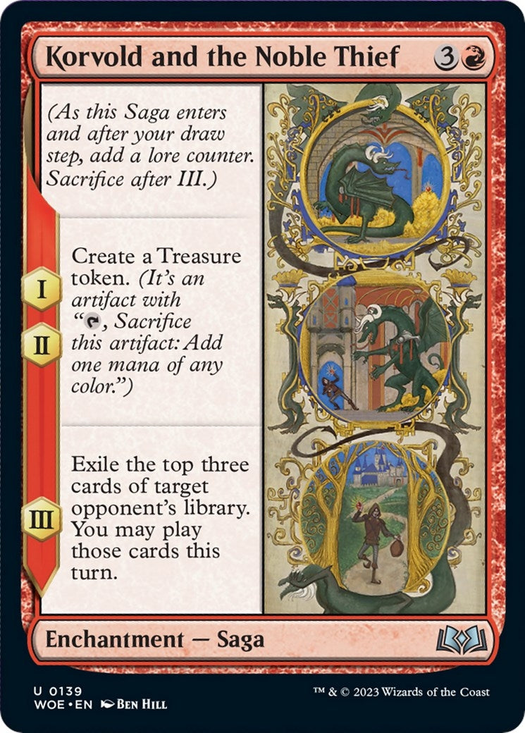 Image for Korvold and the Noble Thief (139) (WOE) - Magic: The Gathering
