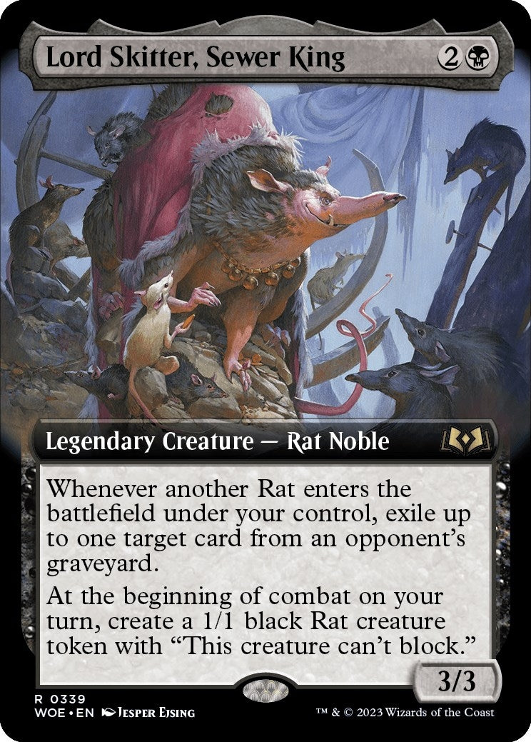 Image for Lord Skitter, Sewer King (Extended Art) (339) (WOE) - Magic: The Gathering