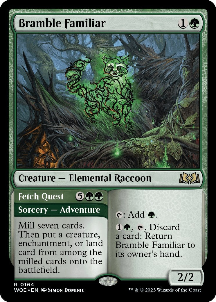 Image for Bramble Familiar (164) (WOE) - Magic: The Gathering