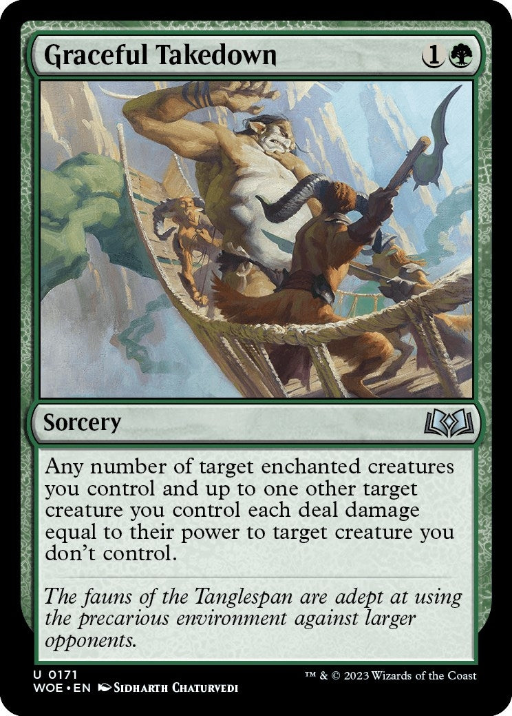 Image for Graceful Takedown (171) (WOE) - Magic: The Gathering