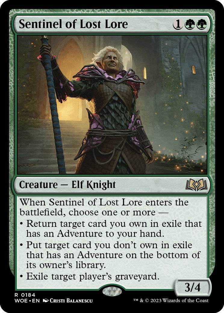 Image for Sentinel of Lost Lore (184) (WOE) - Magic: The Gathering