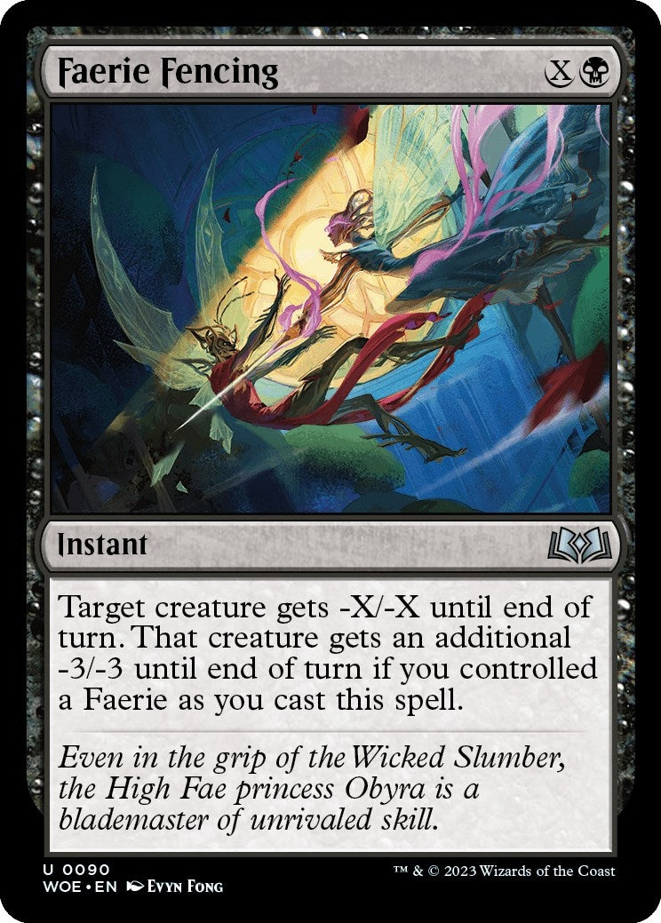 Image for Faerie Fencing (90) (WOE) - Magic: The Gathering