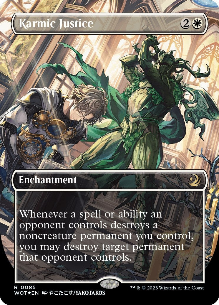 Image for Karmic Justice (Anime Borderless) (Confetti Foil) (85) (WOT) - Magic: The Gathering