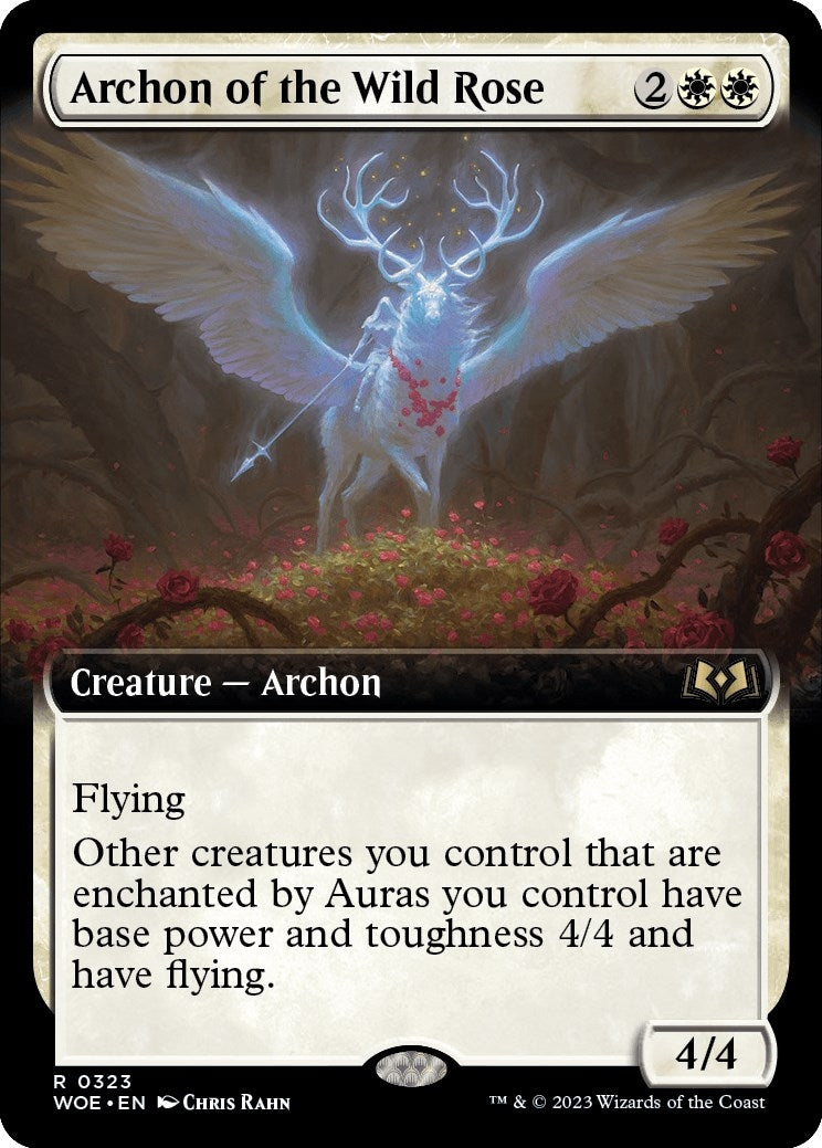 Image for Archon of the Wild Rose (Extended Art) (323) (WOE) - Magic: The Gathering