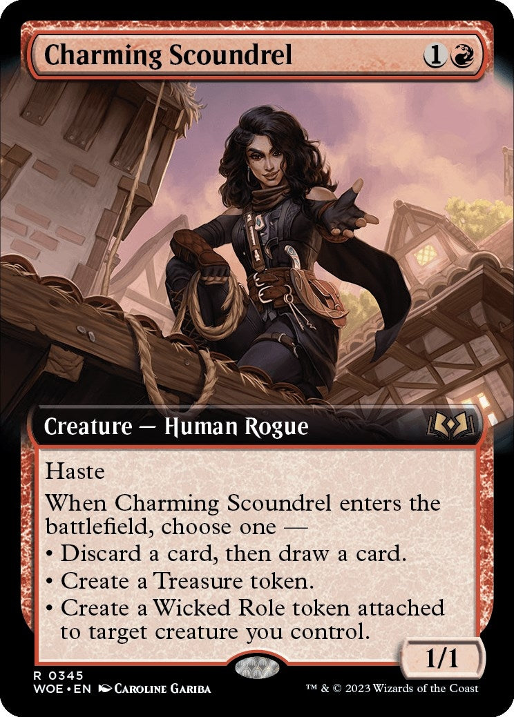 Image for Charming Scoundrel (Extended Art) (345) (WOE) - Magic: The Gathering
