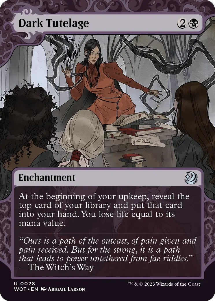 Image for Dark Tutelage (28) (WOT) - Magic: The Gathering