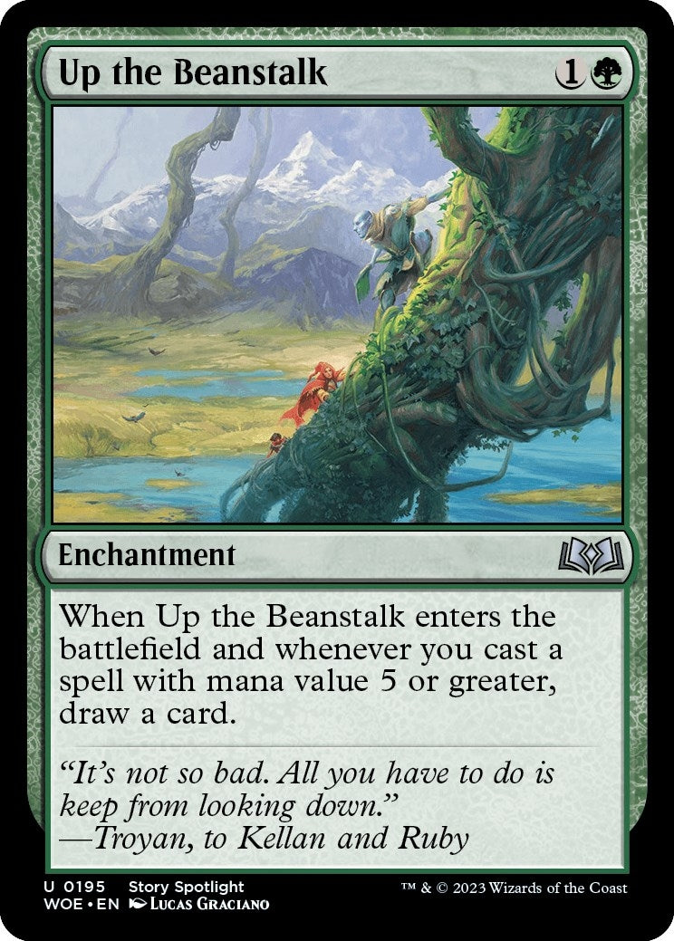 Image for Up the Beanstalk (195) (WOE) - Magic: The Gathering
