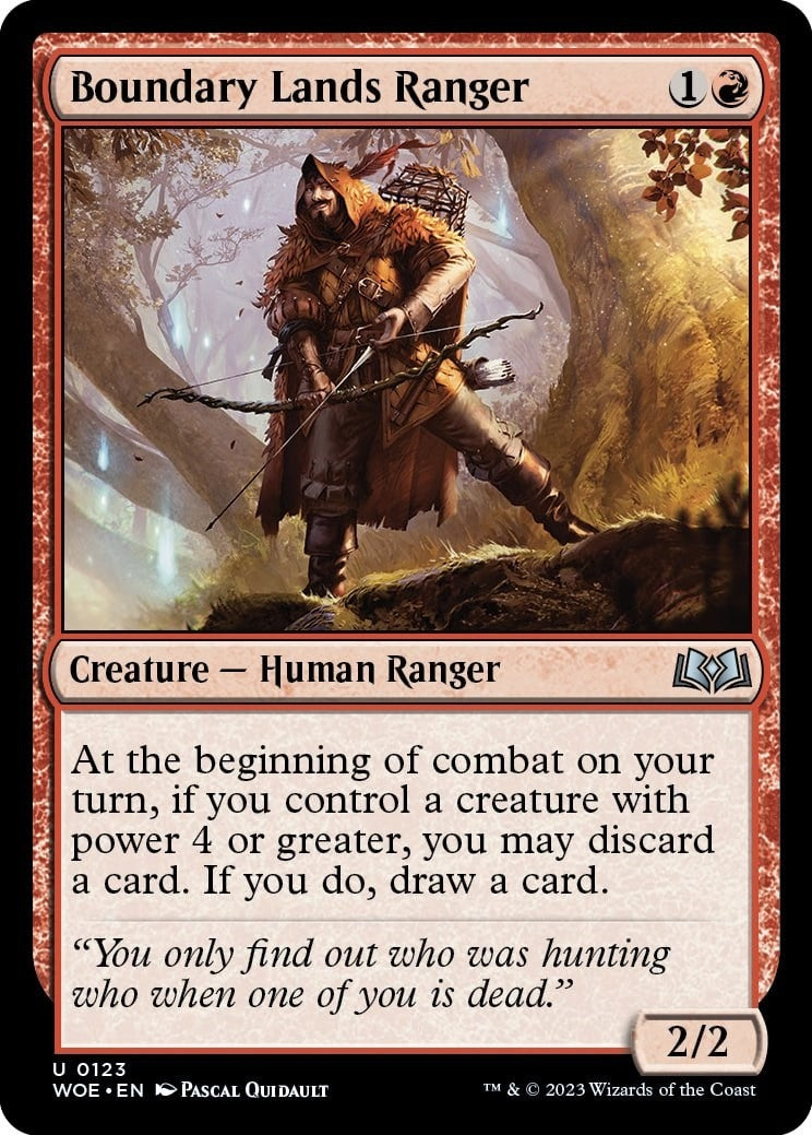 Image for Boundary Lands Ranger (123) (WOE) - Magic: The Gathering