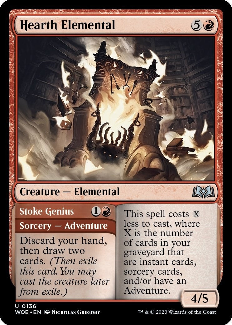 Image for Hearth Elemental (136) (WOE) - Magic: The Gathering