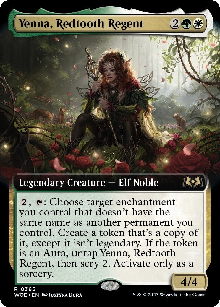 Image for Yenna, Redtooth Regent (Extended Art) (365) (WOE) - Magic: The Gathering