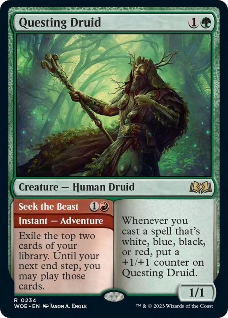 Image for Questing Druid (234) (WOE) - Magic: The Gathering