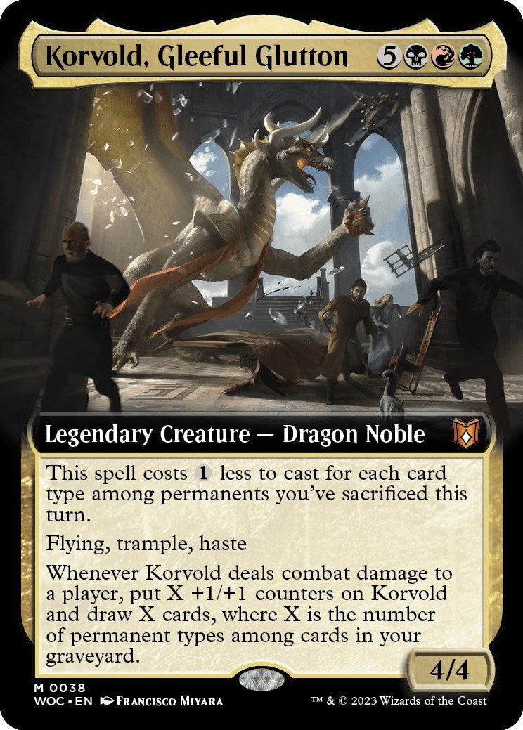 Image for Korvold, Gleeful Glutton (Extended Art) (38) (WOC) - Magic: The Gathering